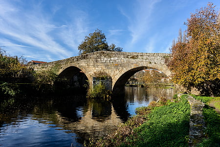gray concrete bridge over river thumbnail