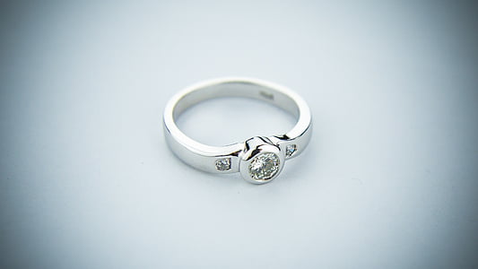 silver-colored ring thumbnail