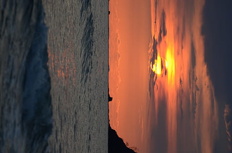 sea waves and sunset collage thumbnail