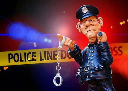 police holding handcuffs digital wallpaper thumbnail