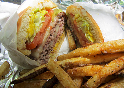 burger and fried fries thumbnail