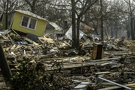 Damage done to Biloxi by Hurricane Katrina in Mississippi thumbnail