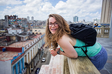 woman standing on roof top thumbnail