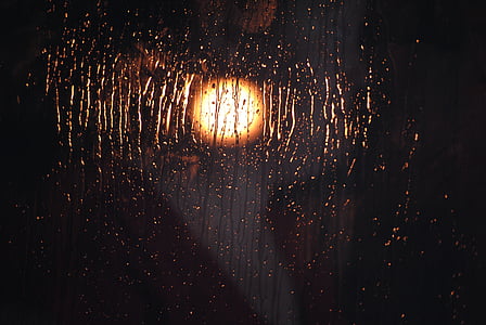 yellow light outside glass surface thumbnail