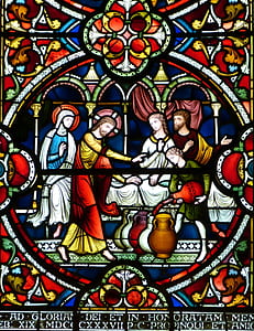 red and multicolored mosaic decor thumbnail