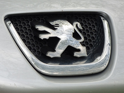 chrome Peugeot emblem thumbnail