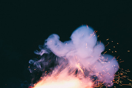 fire burning producing smoke thumbnail