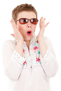 shocked woman wearing sunglasses thumbnail