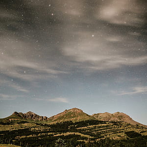 brown mountains and gray clouds photography thumbnail