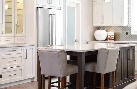 black wooden base grey marble top table thumbnail