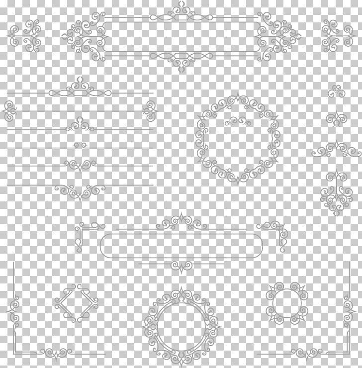 Euclidean , Line border texture, assorted frame outlines PNG clipart