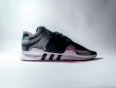 black and white adidas low-top shoe thumbnail