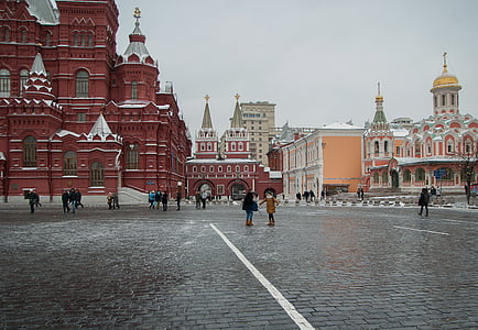 crowd walking on the street with building structures on background thumbnail