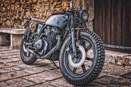black and brown standard motorcycle thumbnail