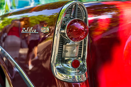 closeup photo of Chevrolet Bel Air taillight thumbnail