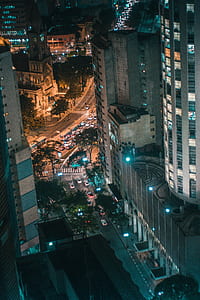 city, cars, road, lights thumbnail