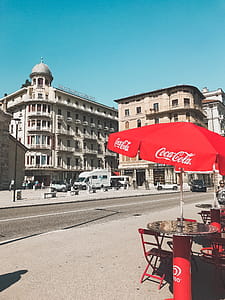 Red Coca-cola Patio Umbrella thumbnail