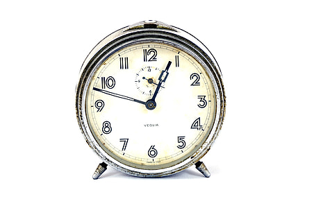 round stainless steel alarm clock thumbnail