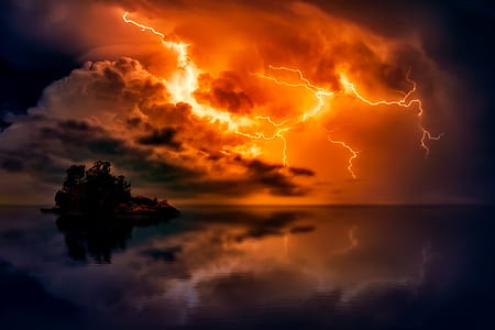 lighting and ocean scenery thumbnail