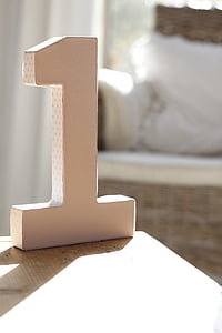 number 1 centerpiece on table thumbnail