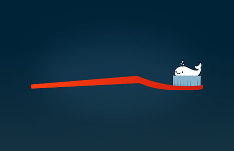 Cute Whale on Toothbrush - Brushing for Healthy Teeth thumbnail