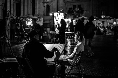 portrait, black And White, people, men thumbnail