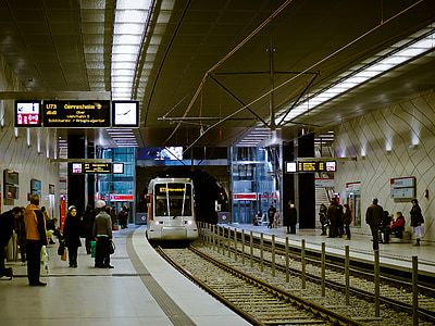 gray train arriving the station thumbnail