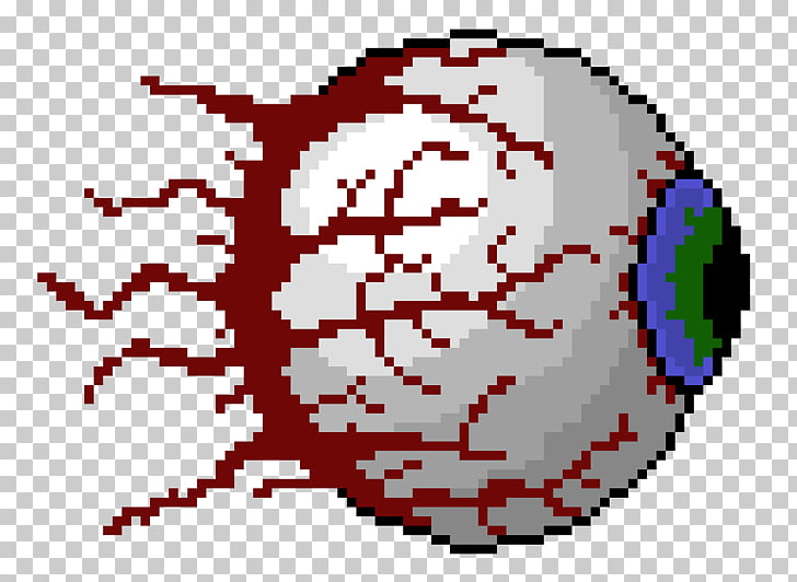 Terraria Cthulhu Eye Minecraft Boss Pixel Art Human Eye