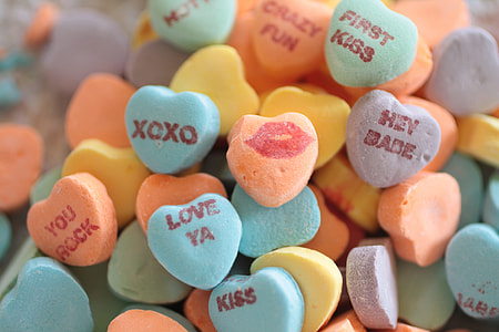 bunch of heart-shaped candies thumbnail
