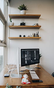 apple, desk, office, table thumbnail