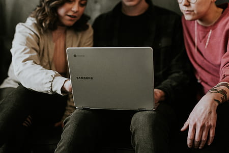 person using Samsung Chromebook thumbnail