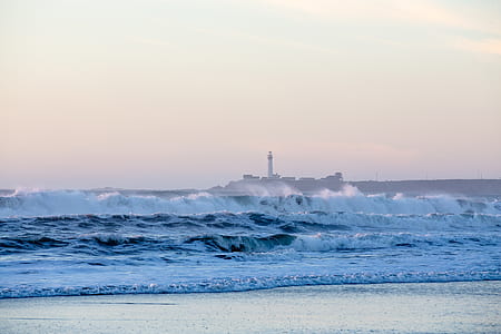 sea waves on the seashore thumbnail