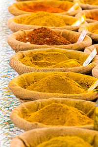 assorted spices in brown packs thumbnail