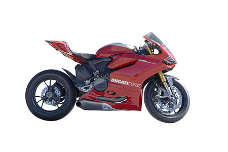red Ducati Corse sports bike thumbnail