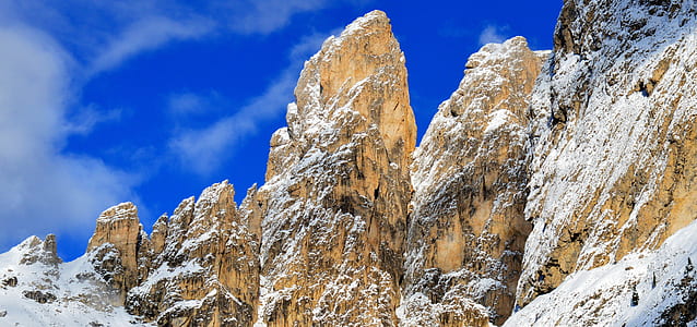 low angle photo of beige stone formations thumbnail