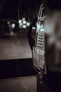 grayscale photography of telephone station thumbnail