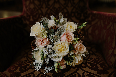 tilt shift lens photography of white and pink roses thumbnail