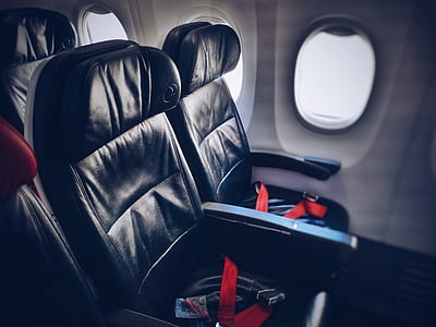 airplane seat with seat belt thumbnail