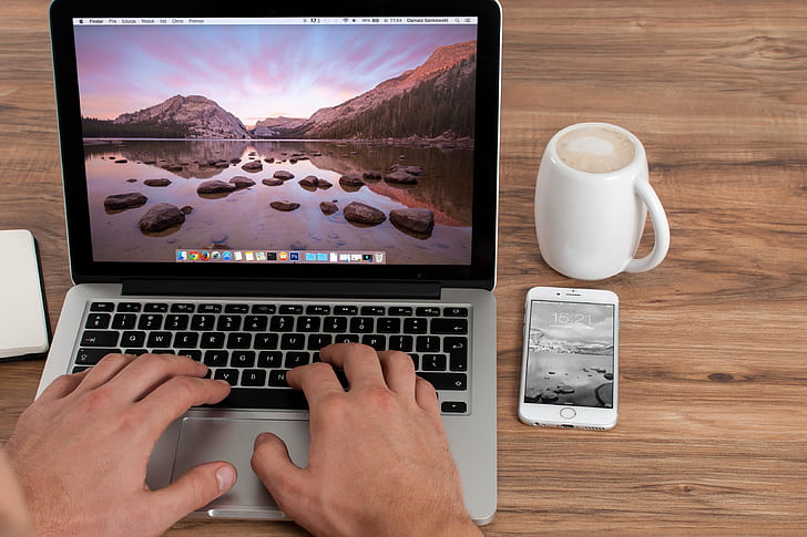 coffee, cup, mug, apple