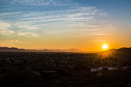 Sunset landscape in Phoenix, Arizona thumbnail
