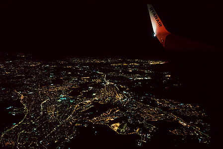 aerial-view of city at night thumbnail