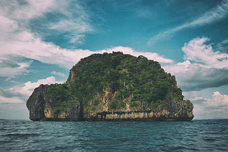 An island shaped like a turtle in Krabi, Thailand thumbnail