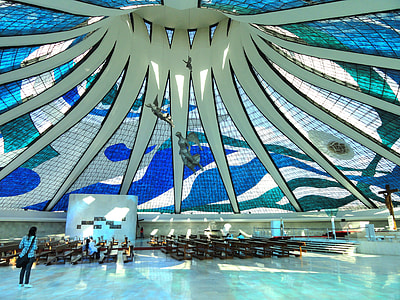 blue and white building interior thumbnail