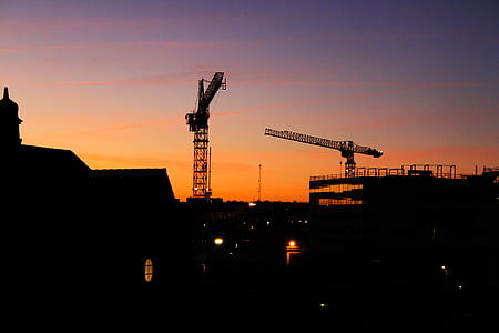 architecture, building, business, city, cranes thumbnail