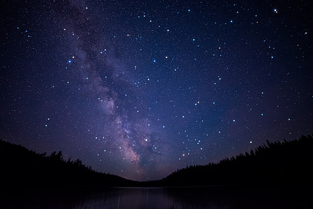 photography of stars and blue sky thumbnail
