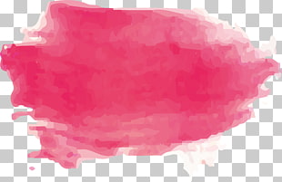 Watercolor painting Brush, Pink watercolor brush, pink abstract painting PNG clipart