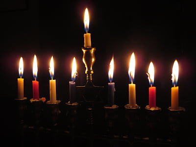 assorted color lighted candlesticks thumbnail