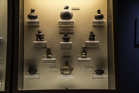 Relics and Pots in display case at Tennessee Museum thumbnail