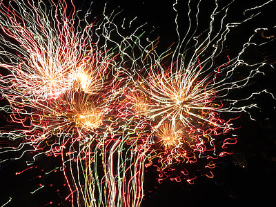 fireworks at night time thumbnail