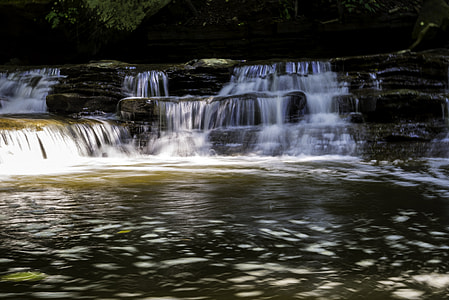 Small set of waterfalls and Pools at Cayuhoga Valley National Park, Ohio thumbnail